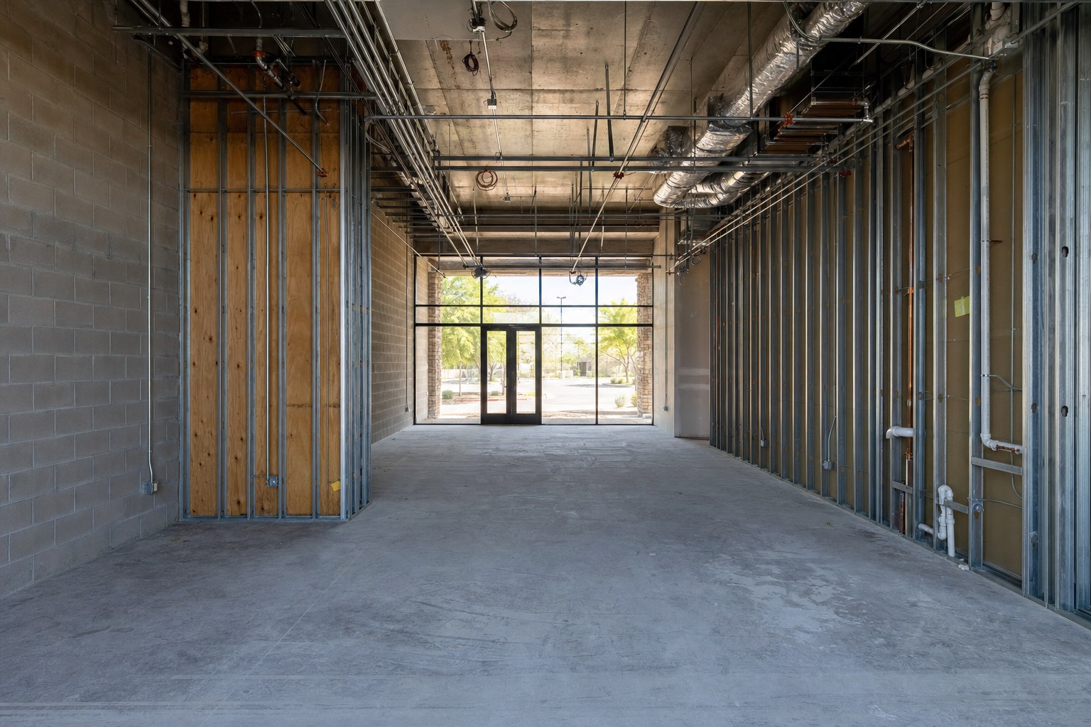 Marana Cafe Build-Out before construction