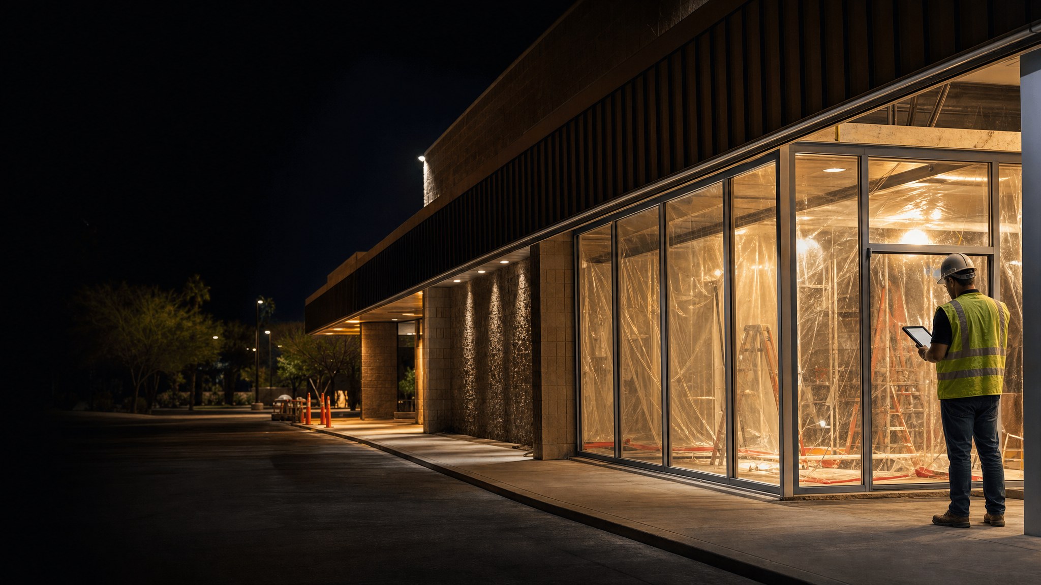 Commercial construction work